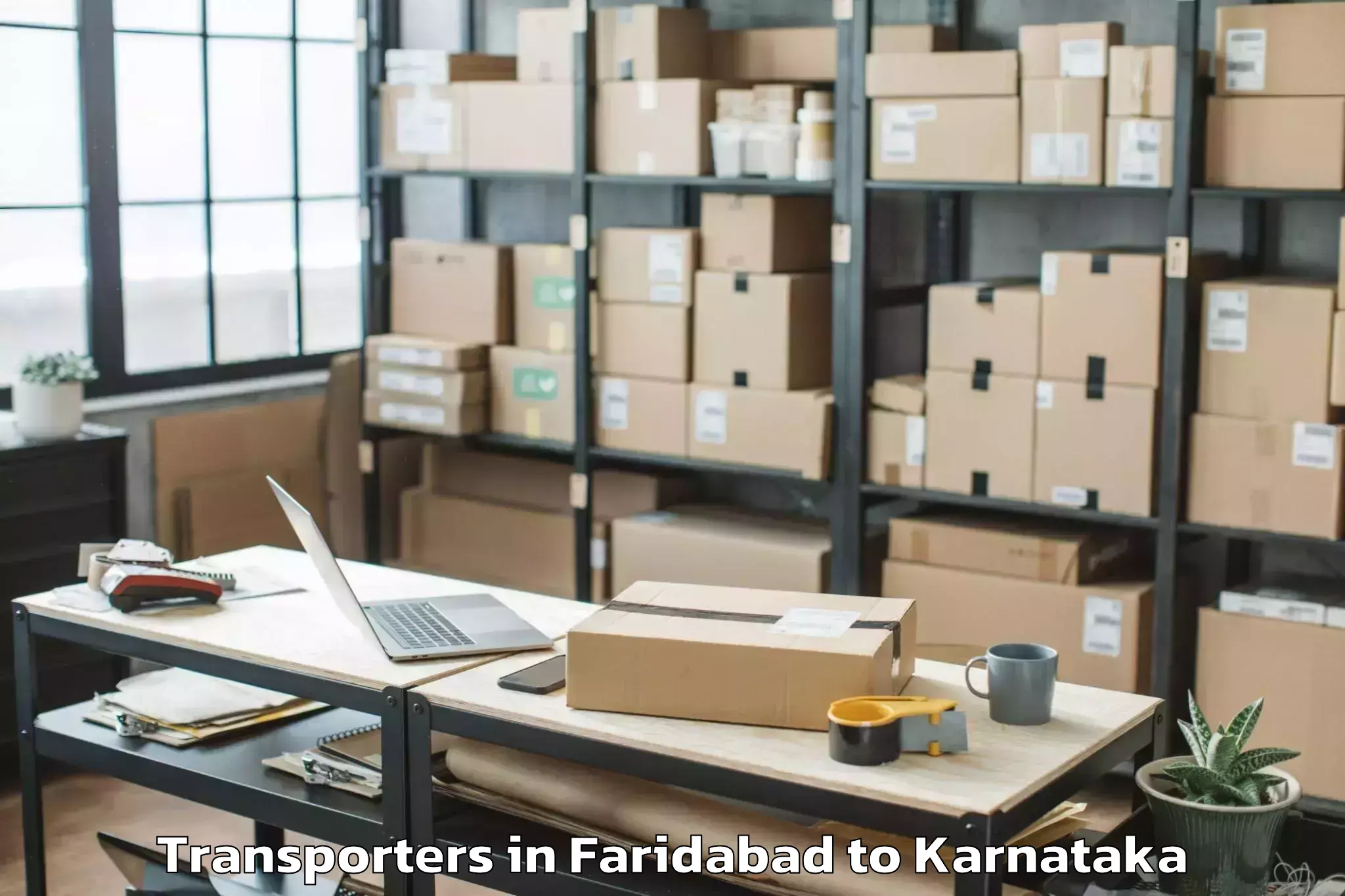 Top Faridabad to Koppa Transporters Available